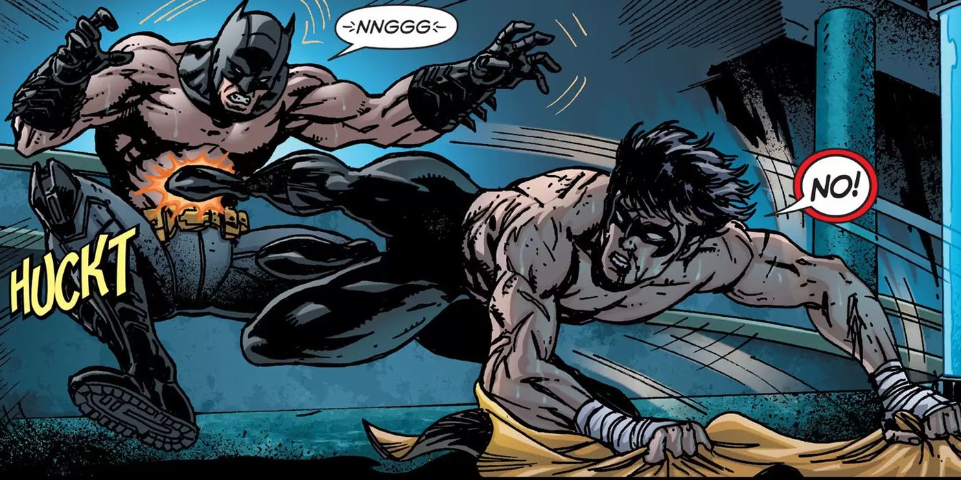 Batman Nightwing fight