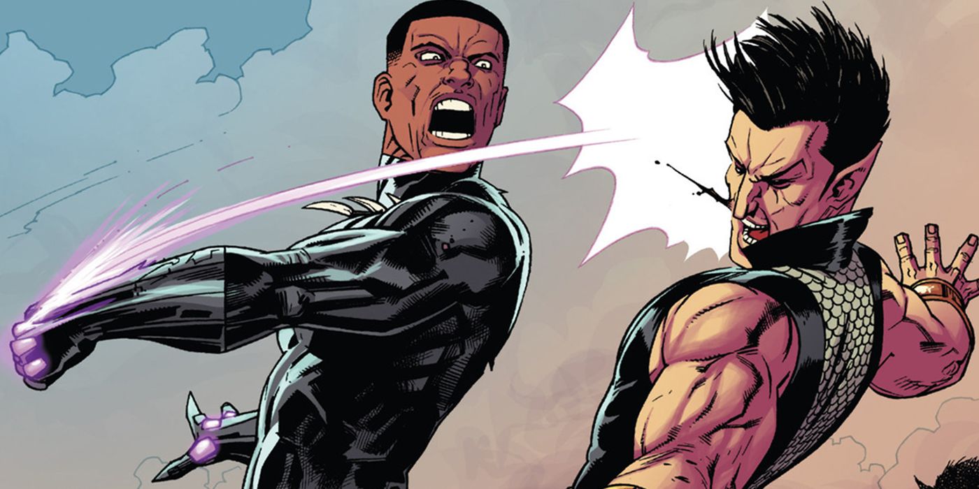 Black Panther knocks out Namor in Marvel Comics 