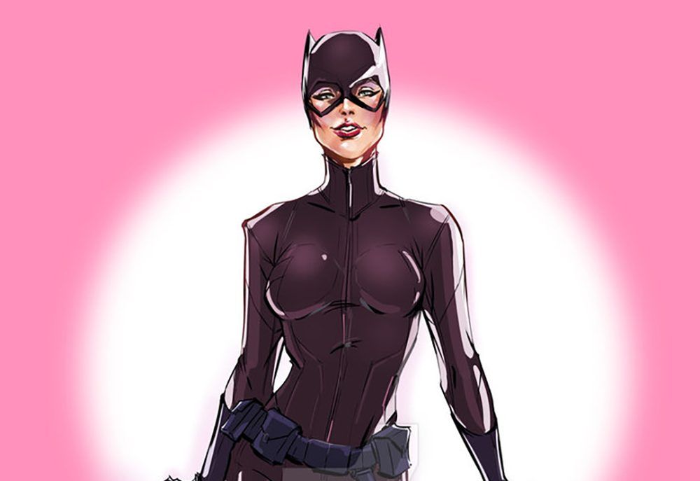 Catwoman pin-up