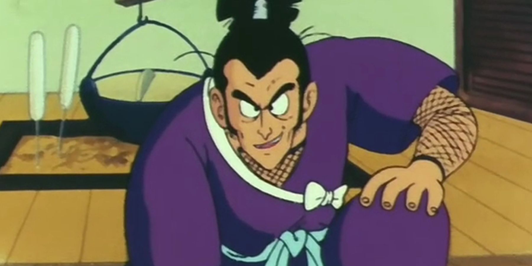 Ninja Murasaki prepares for battle in Dragon Ball