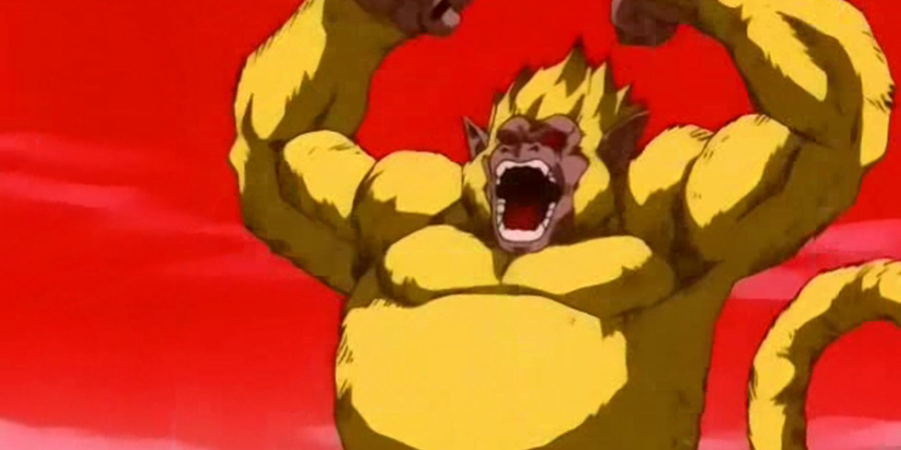 Goku rebels as a Golden Great Ape in Dragon Ball GT