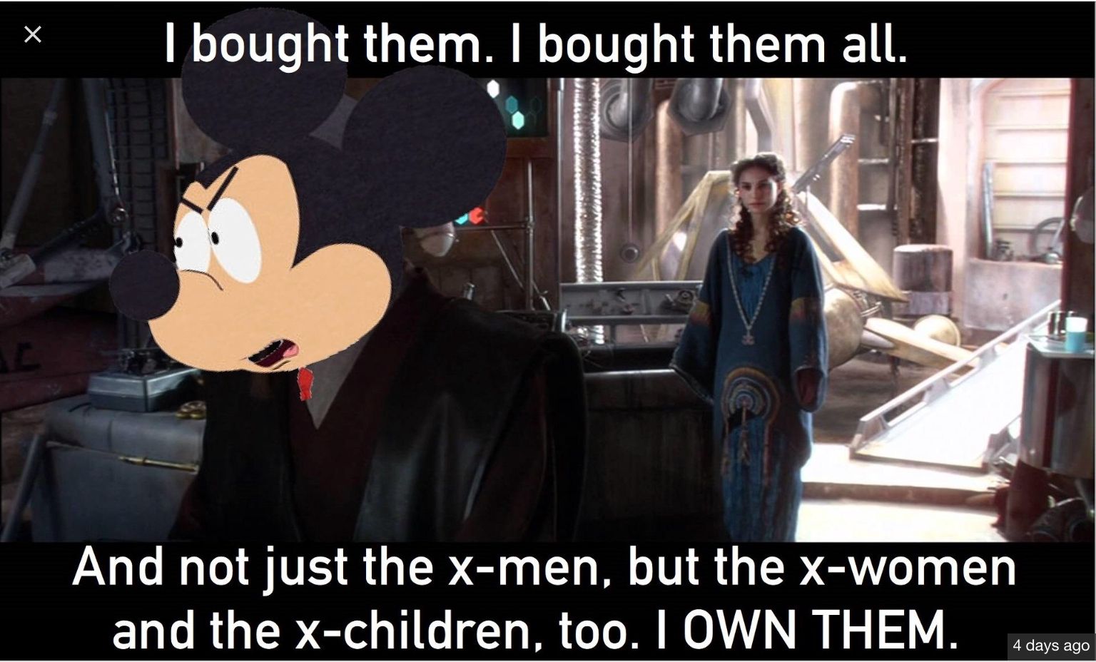 Star Wars Mickey Mouse Buys the X-Men
