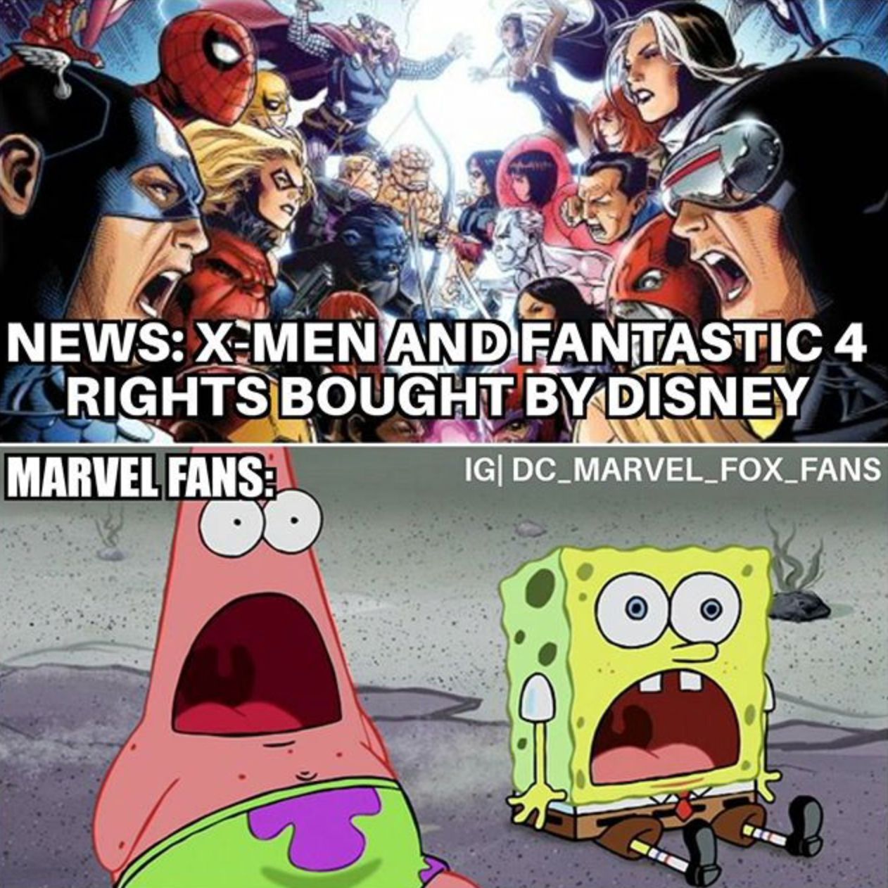 Marvel Fans Look Like Spongebob Squarepants