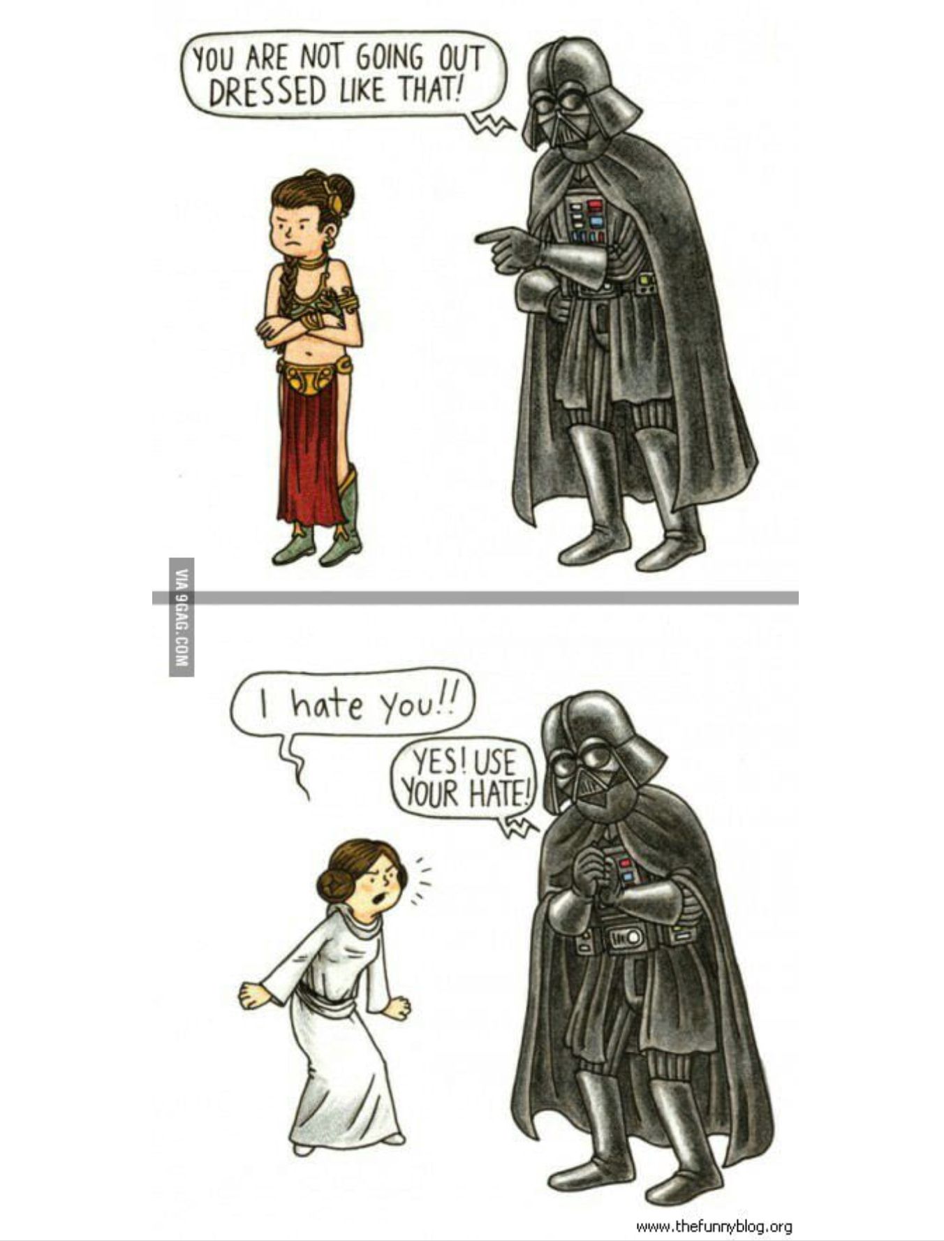 Darth Vader and Princess Leia Clothing Meme