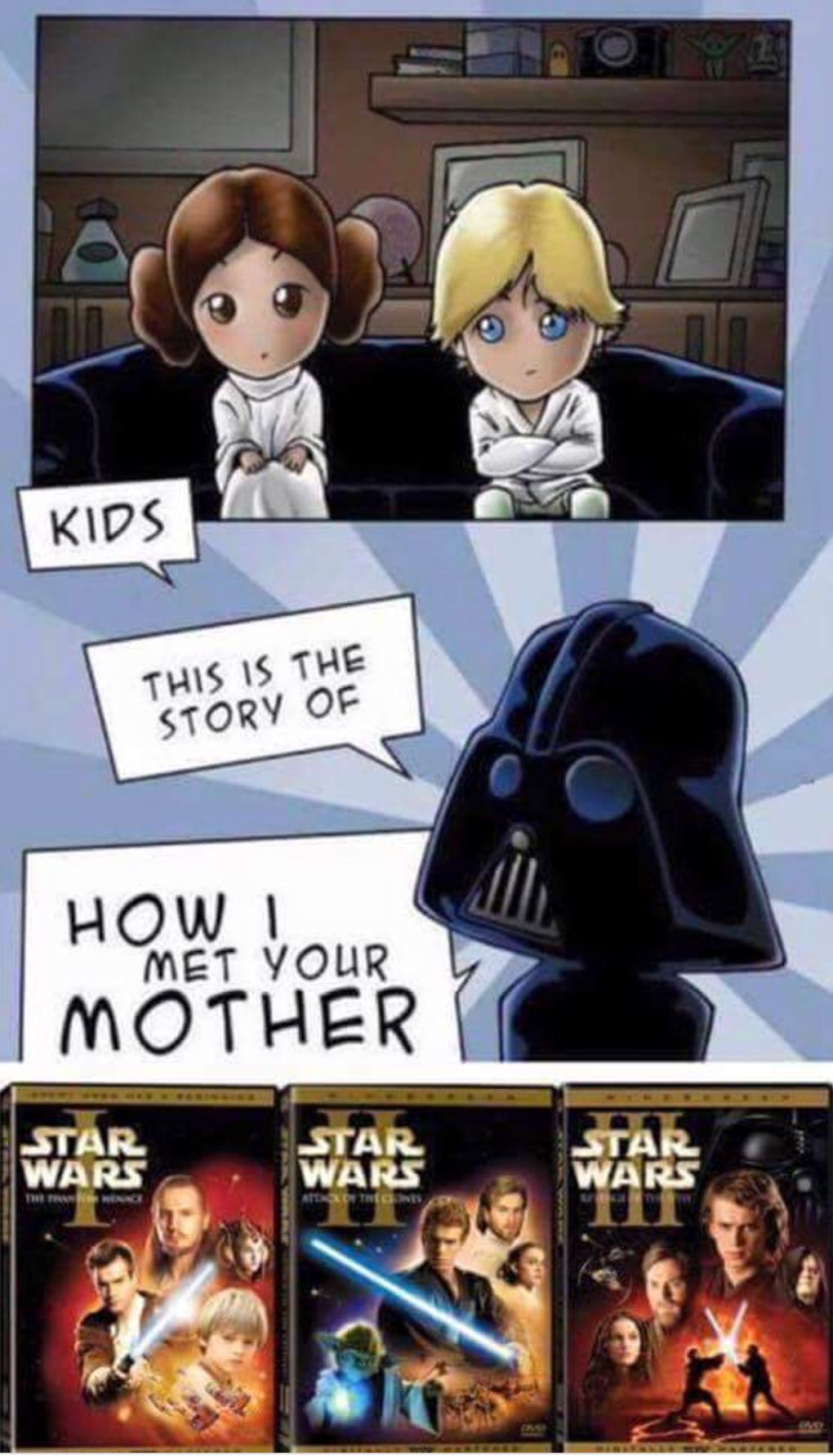 Darth Vader Tells His Kids How He Met Their Mother