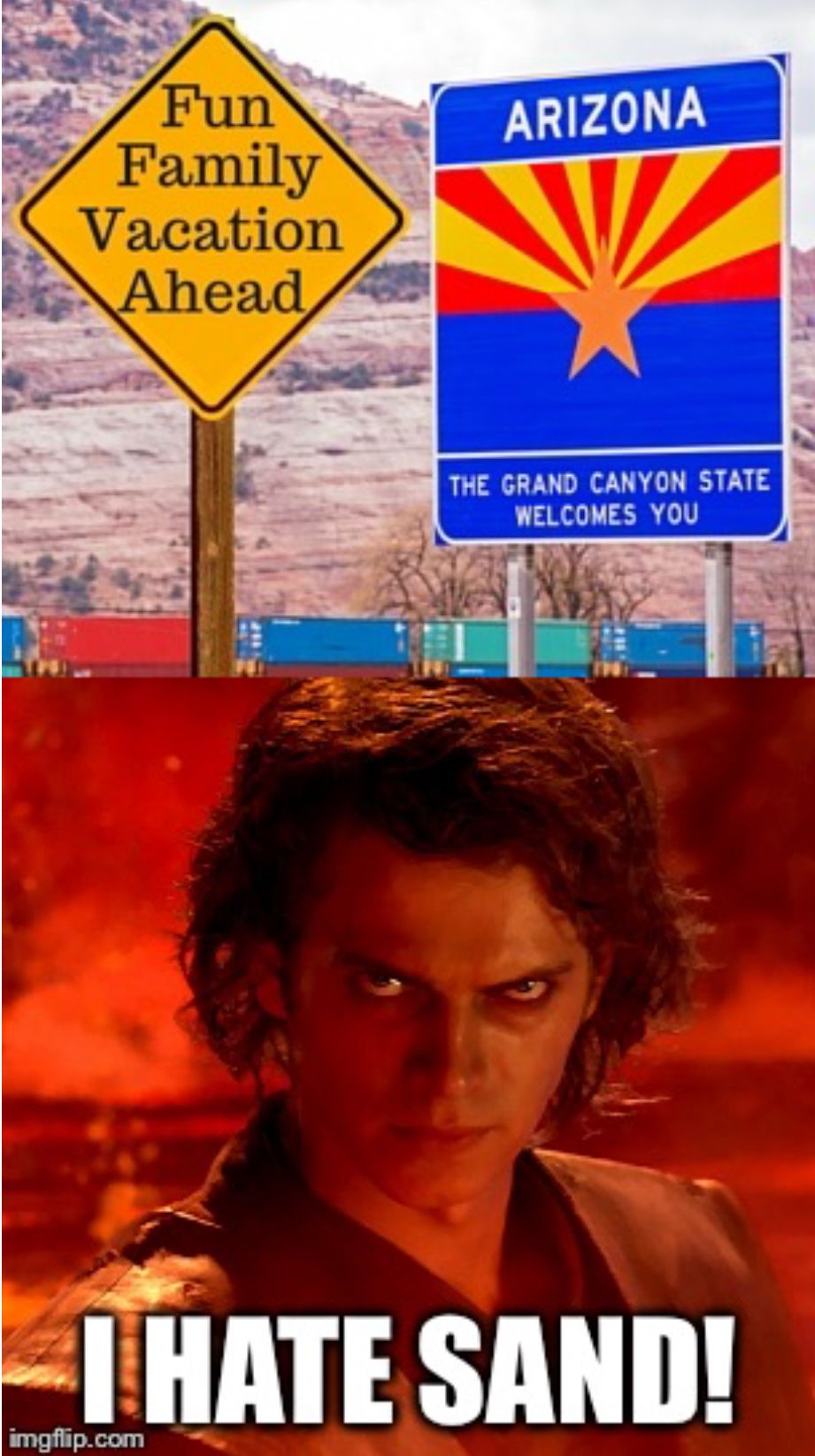 Anakin Skywalker I Hate Sand