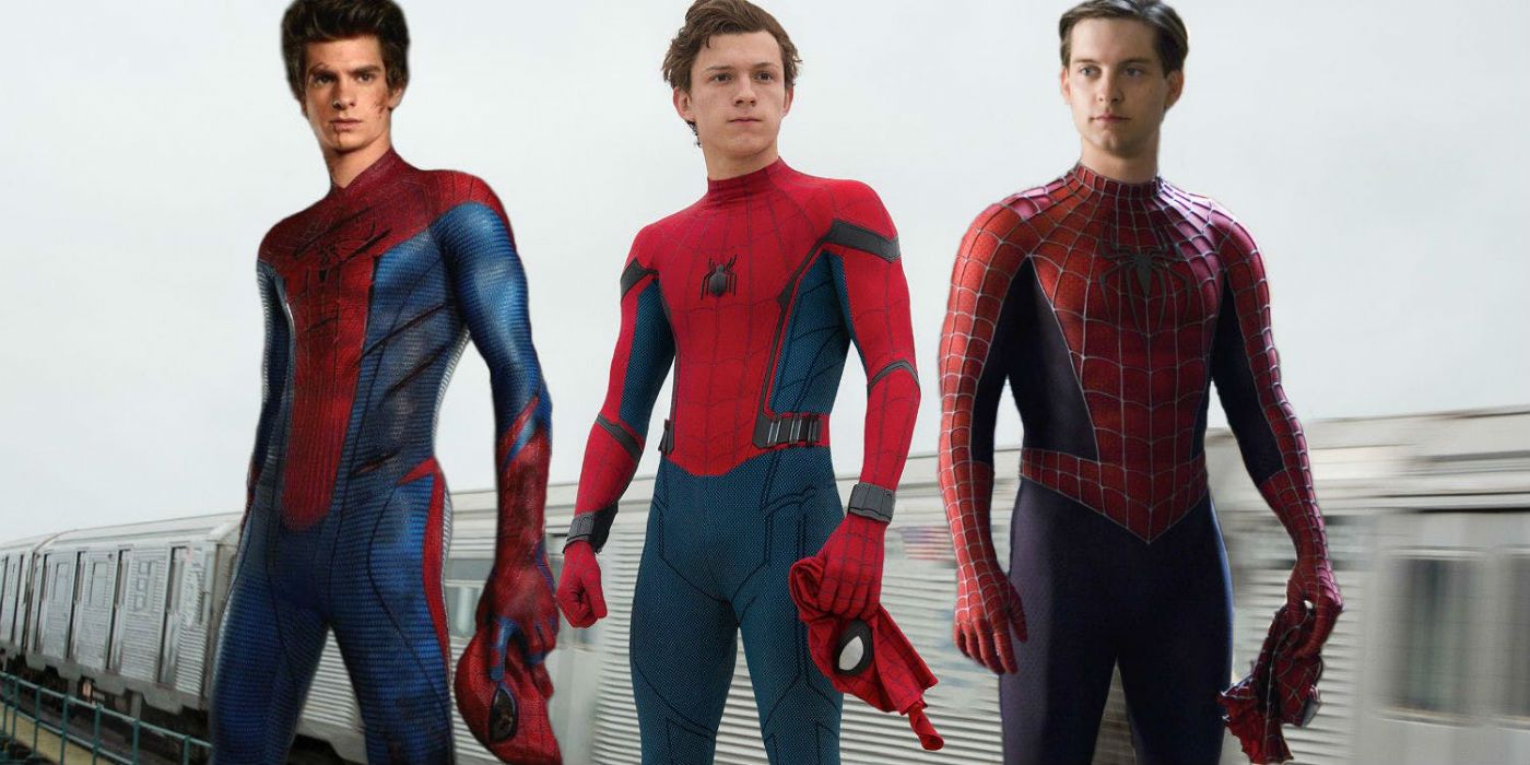 Spider-Man-Andrew-Garfield-Tom-Holland-and-Tobey-Maguire