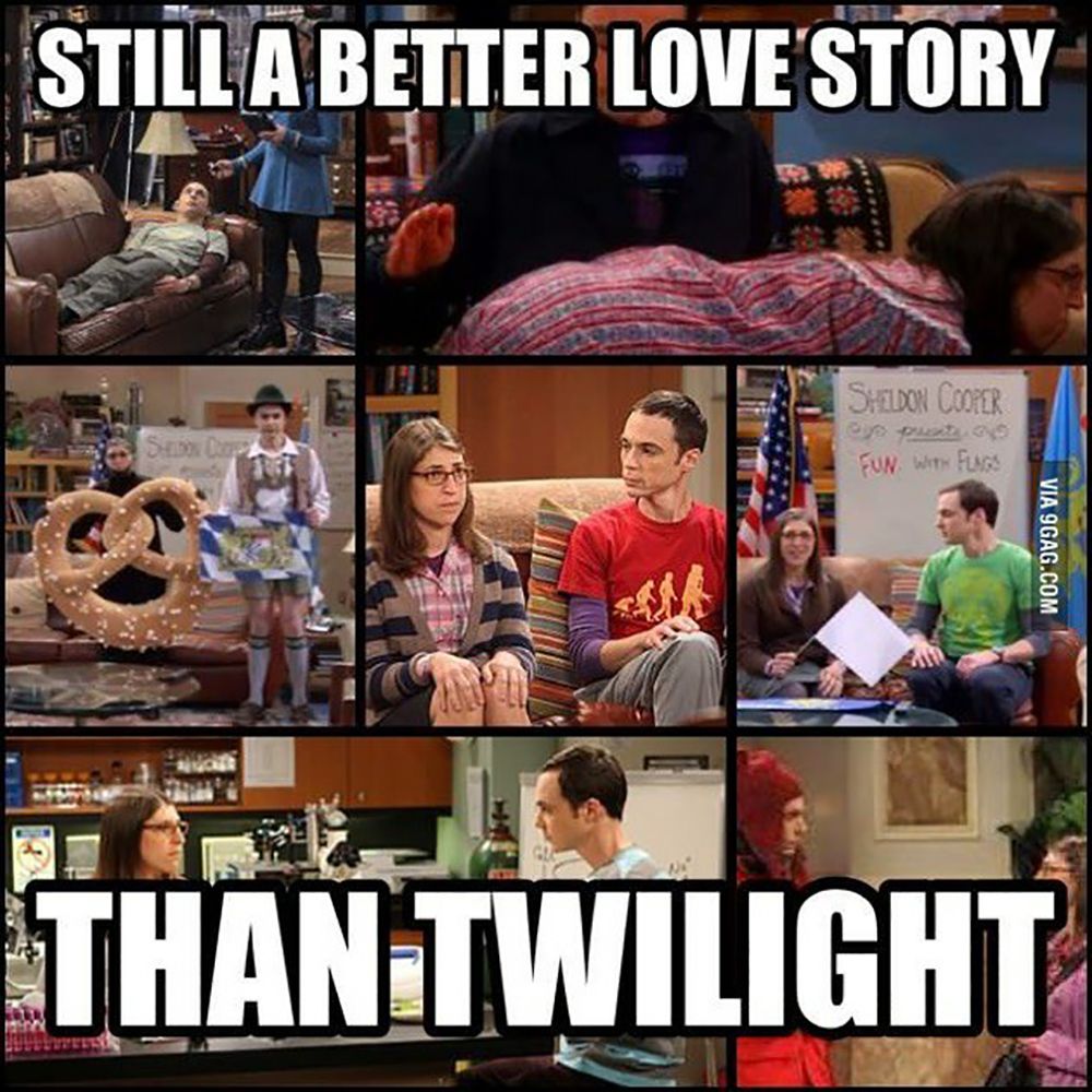 TBBT Sheldon Amy Love Story Twilight