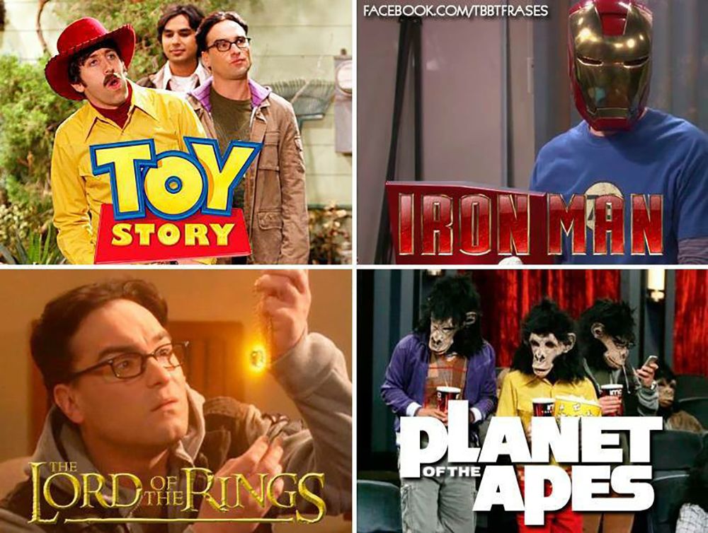 TBBT Toy Story Iron Man LOTR Planet Of The Apes