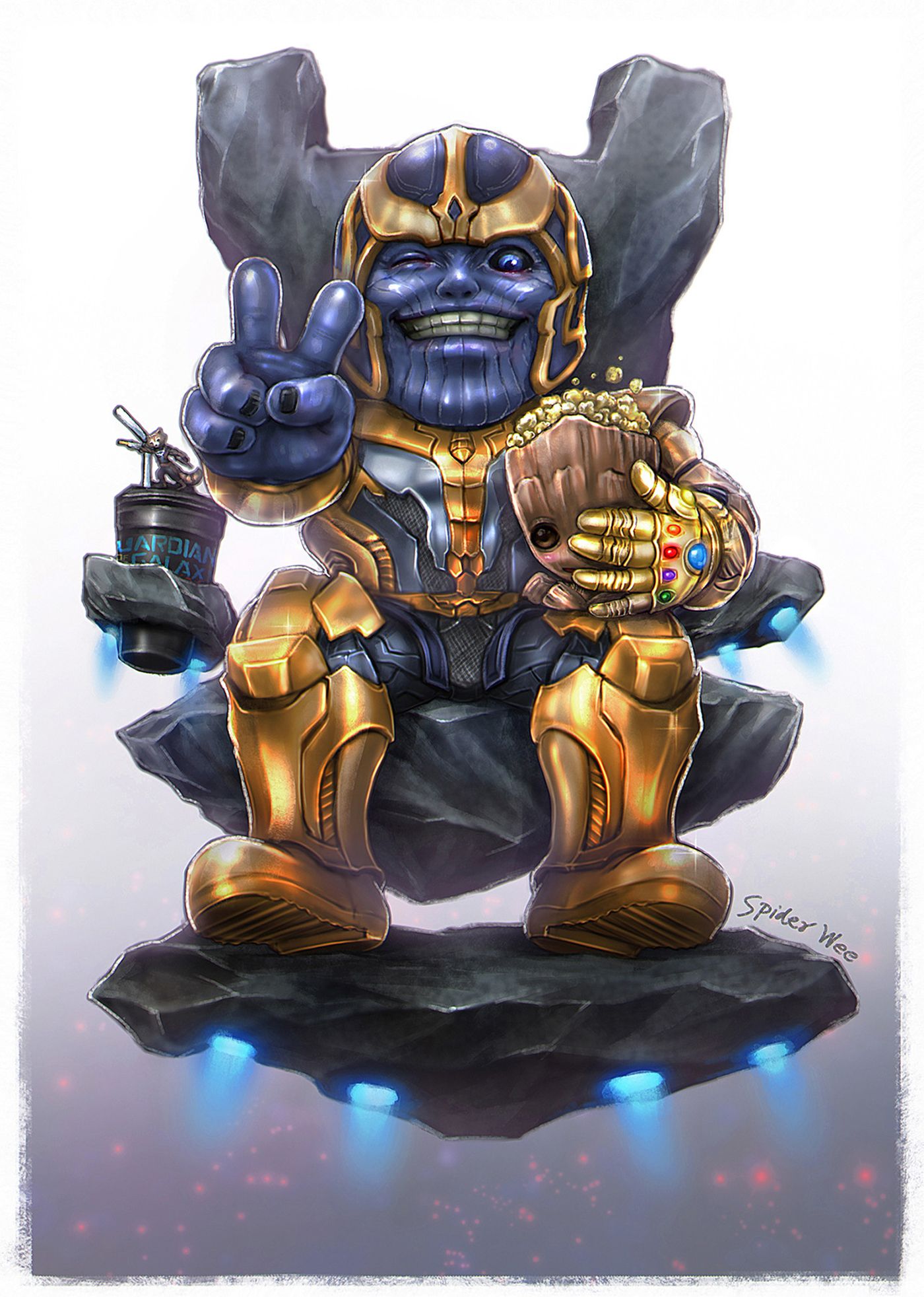 Thanos Baby Groot