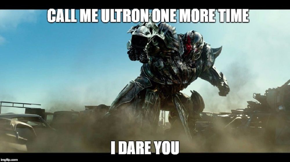 Transformers Megatron design Ultron meme