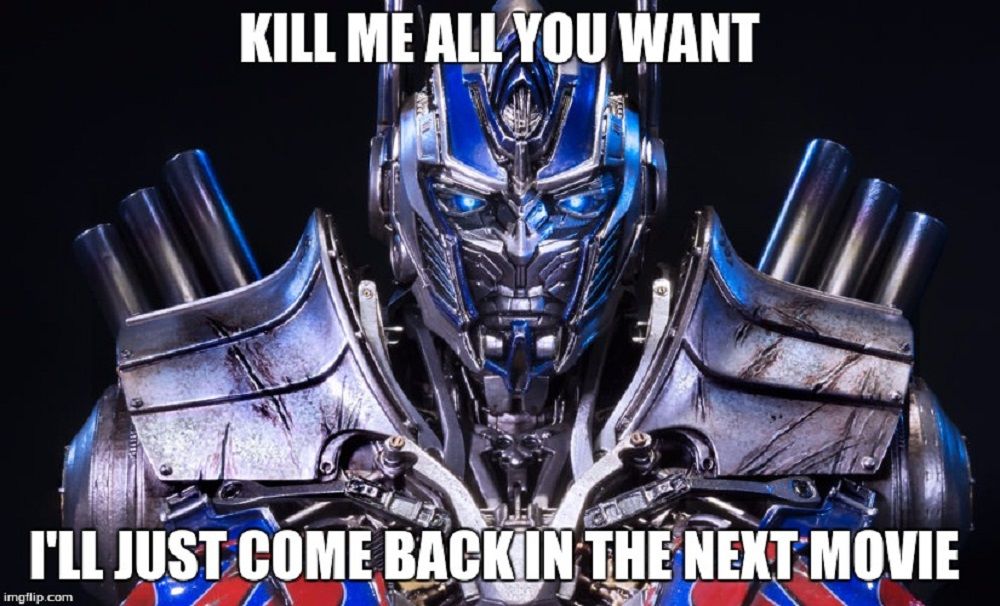 Transformers Optimus Prime death meme