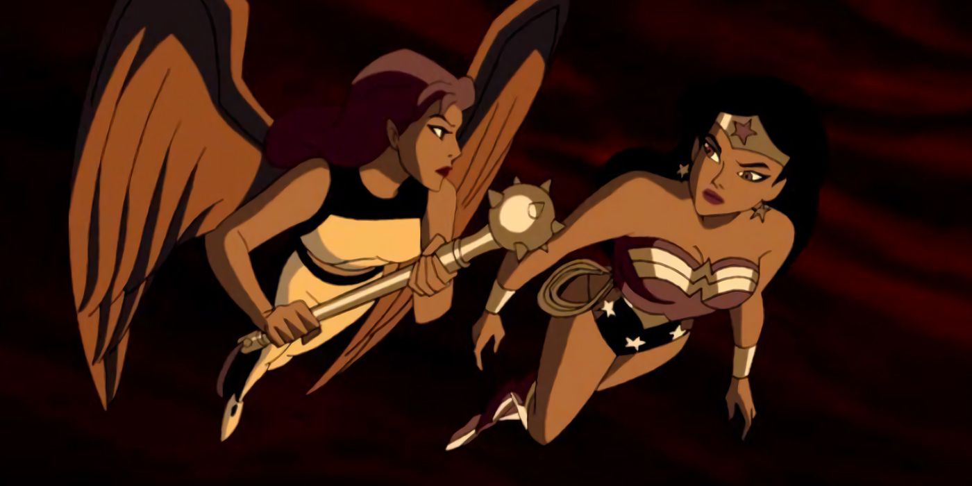 Wonder Woman Hawkgirl Justice League Unlimited