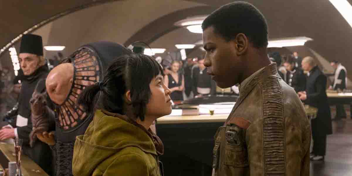 Rose and Finn in Star Wars: The Last Jedi