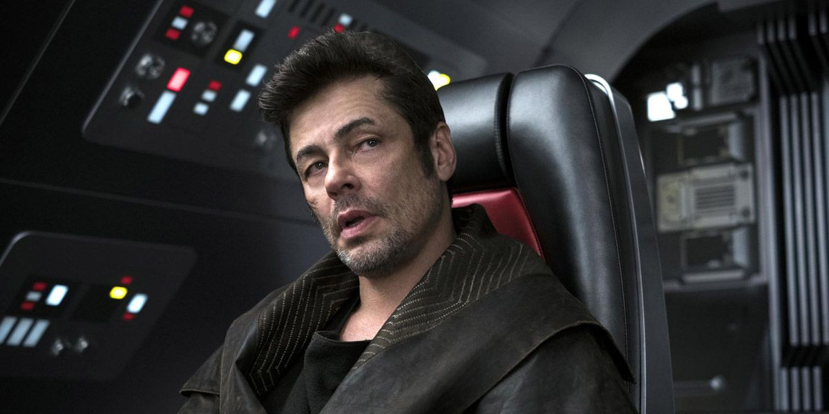 Benicio Del Toro as DJ in Star Wars: The Last Jedi