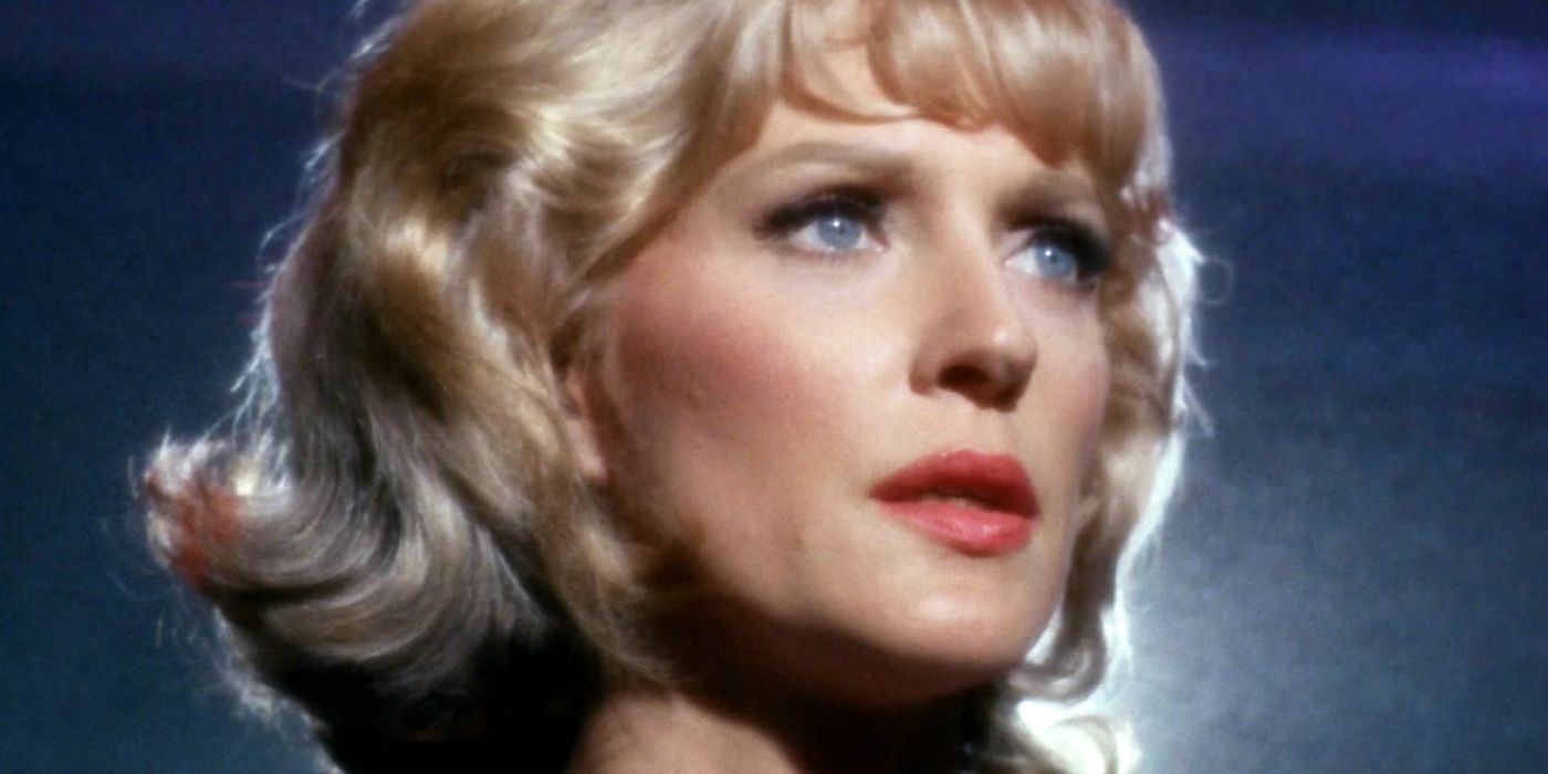 Nurse Christine Chapel in a promotional image in The Original Series.