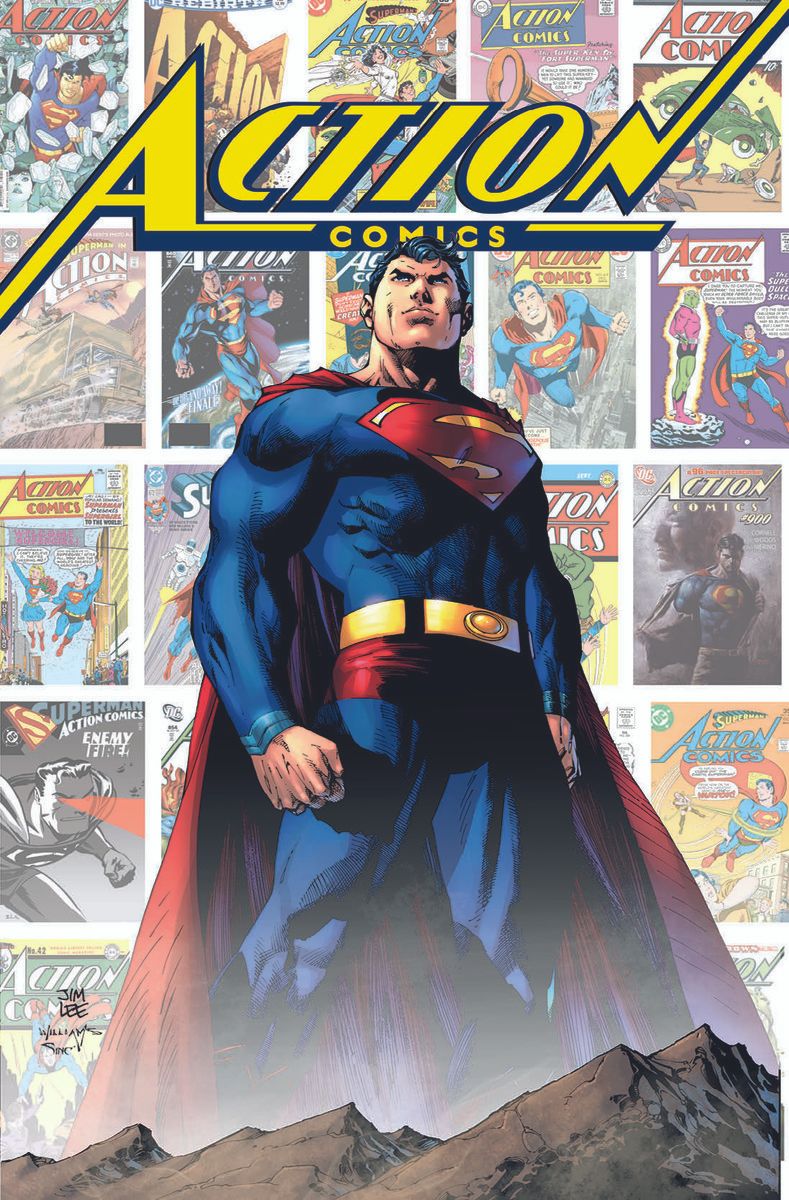 Jim Lee has created a new cover for the Action Comics 1000 hardcover collection.