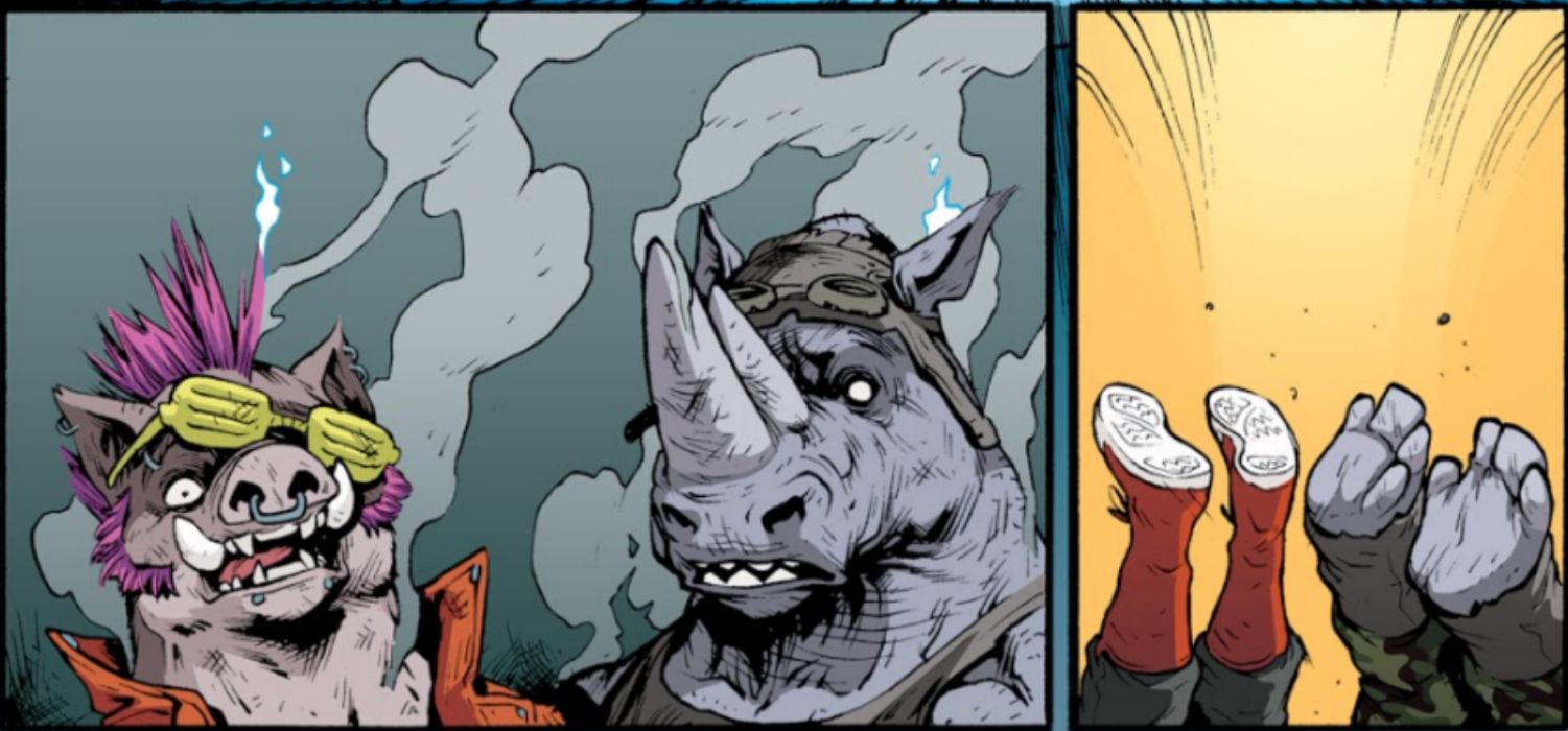 Bebop and Rocksteady Electrocuted