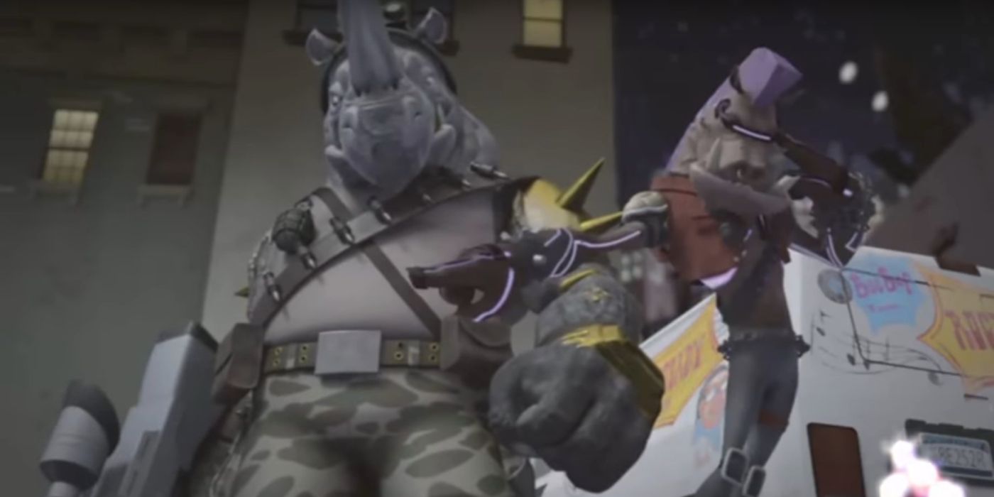Bebop and Rocksteady Nick TMNT Crossover Fight