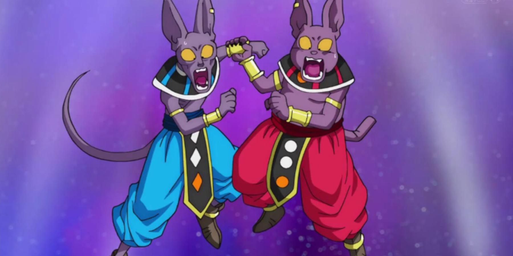 Beerus and Champa argue with each other in Dragon Ball Super