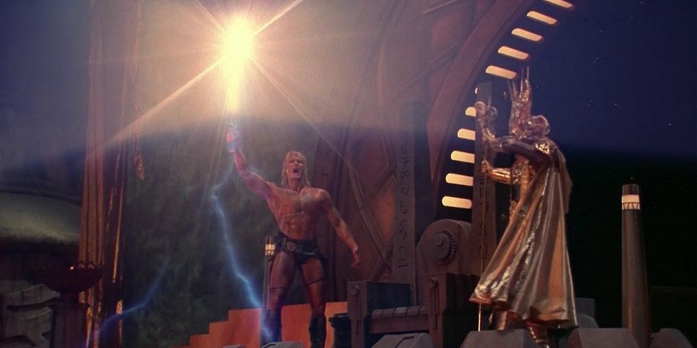 Dolph Lundgren as He-Man in Masters of the Universe