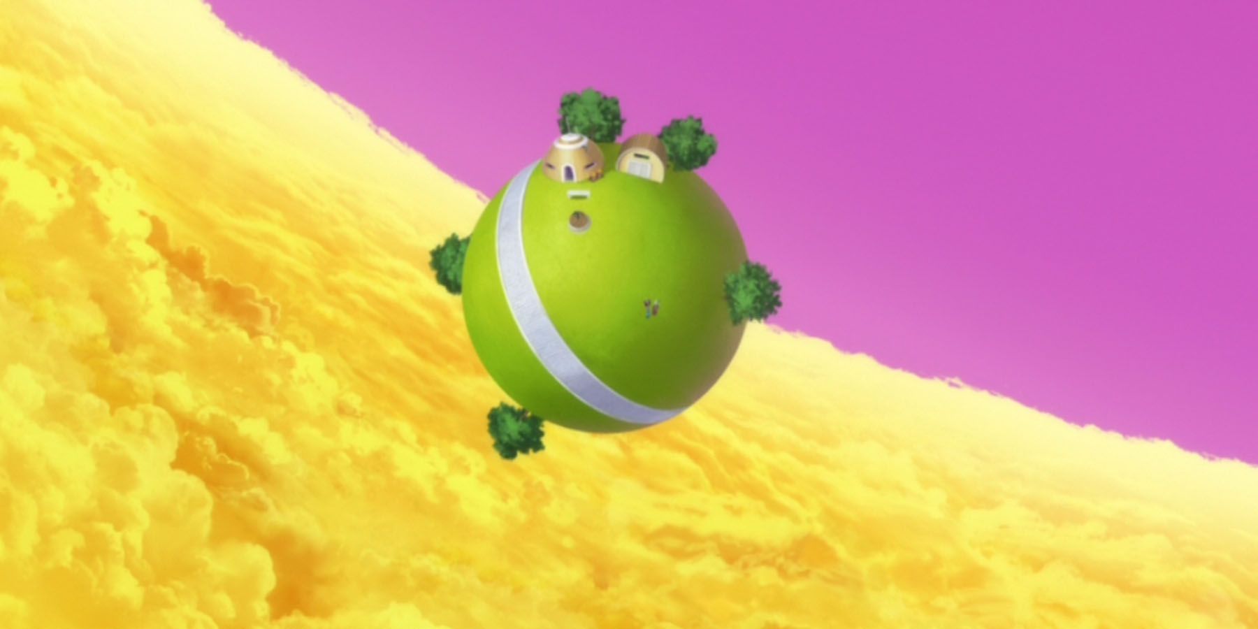 Anime Dragon Ball King Kai Planet