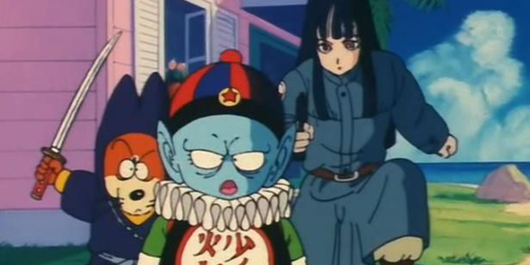 Pilaf with his subordinates in Dragon Ball.