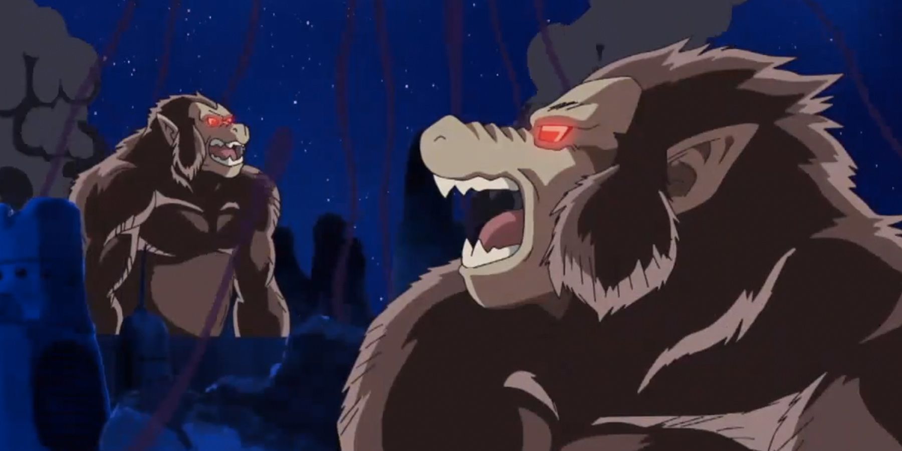 Great Apes go on a rampage in Dragon Ball