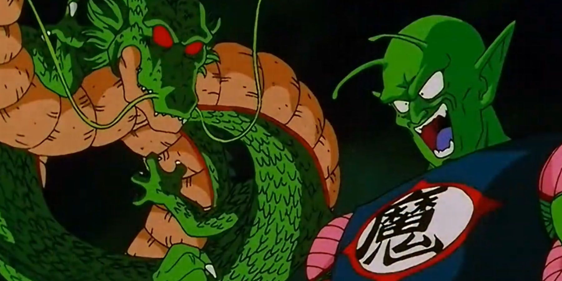 King Piccolo's youth is restored by Shenron through the Dragon Balls in Dragon Ball