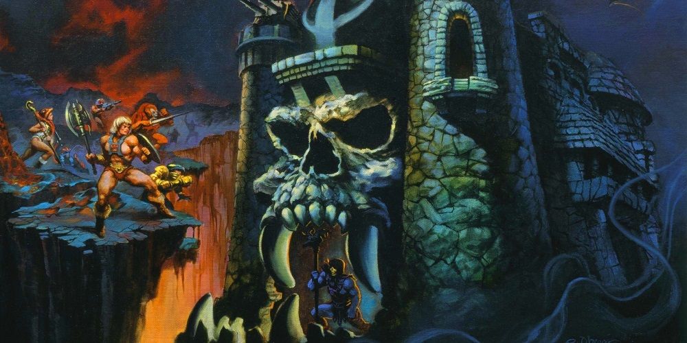 He-Man and Skeletor and Castle Grayskull