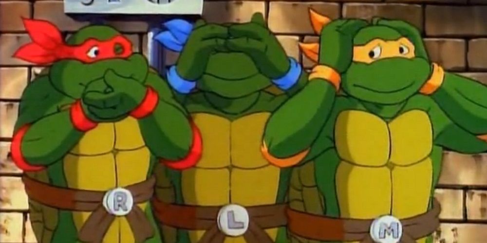 Raphael, Leonardo and Michelangelo in Teenage Mutant Ninja Turtles 1987 Series