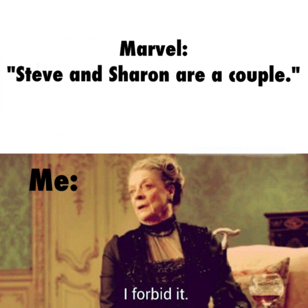 Marvel: Steve and Sharon are a Couple - I Forbid