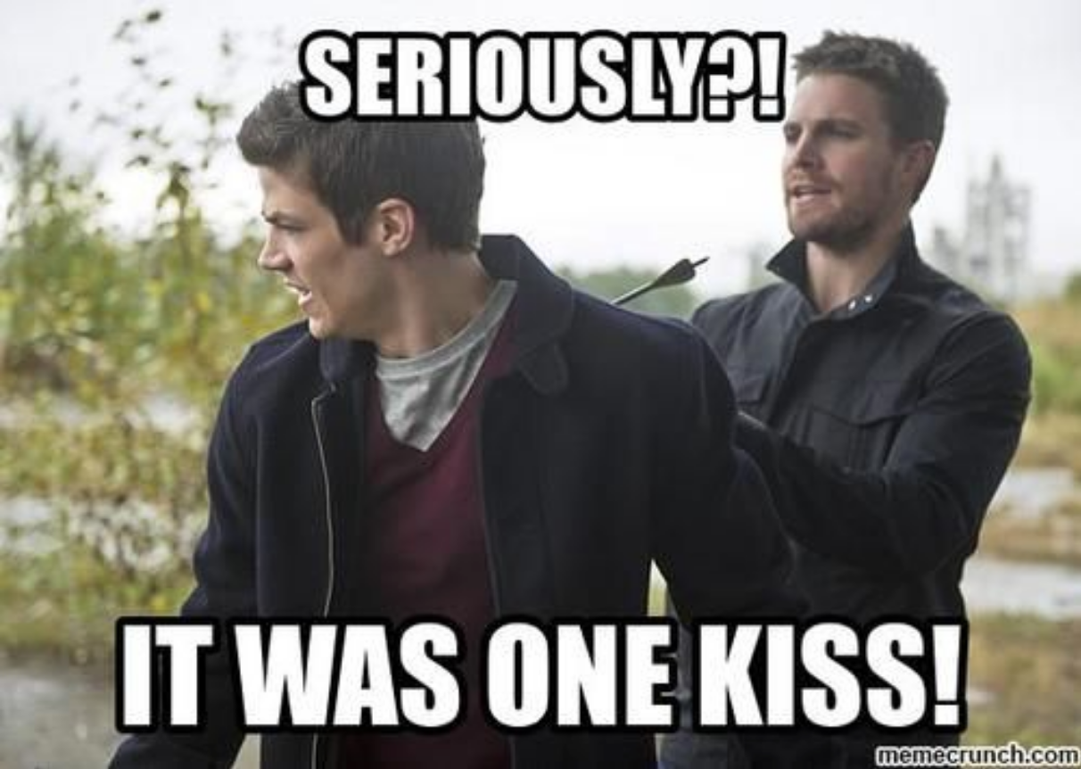Flash and Green Arrow - It was One Kiss