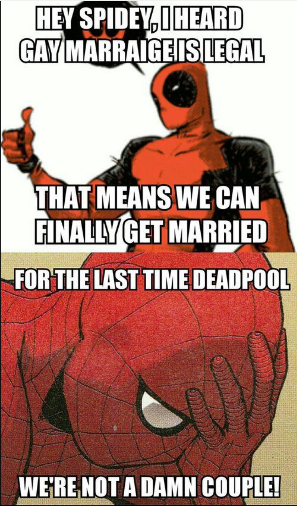 Deadpool and Spider-Man - We are not a Couple