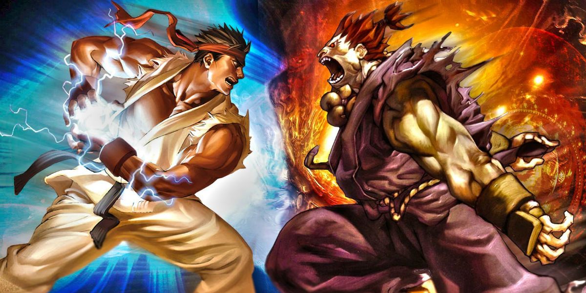 Street Fighter Akuma and Ryu