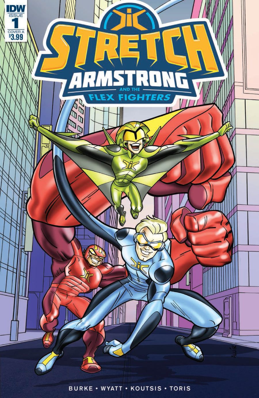 EXCLUSIVE: Stretch Armstrong and the Flex Fighters #1 by Kevin Burke, Chris  “Doc” Wyatt & Nikos Koutsis