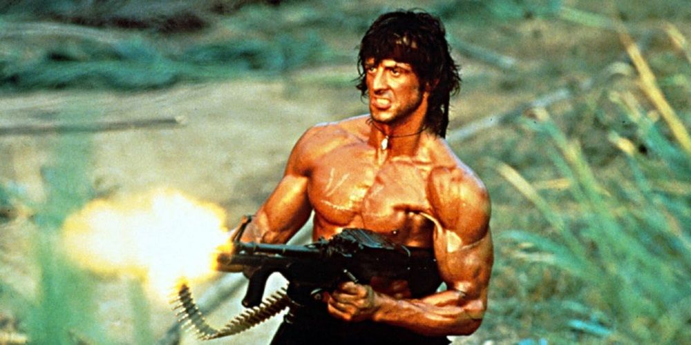 Sylvester Stallone in Rambo First Blood Part II