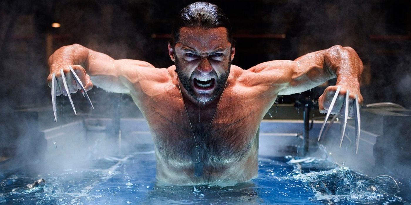 During X-Men Origins: Wolverine, Logan rises from a water tank and unleashes his adamantium claws