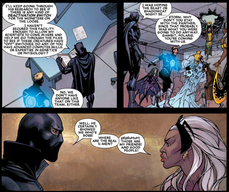 Black Panther asks where the real x-men are