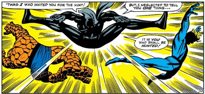 Black Panther takes down the Fantastic Four