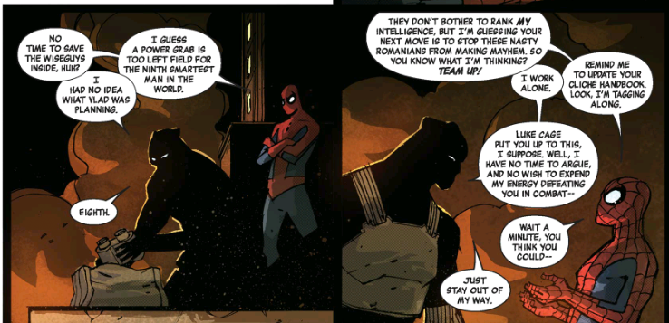 Spider-Man dissed and dismissed by Black Panther