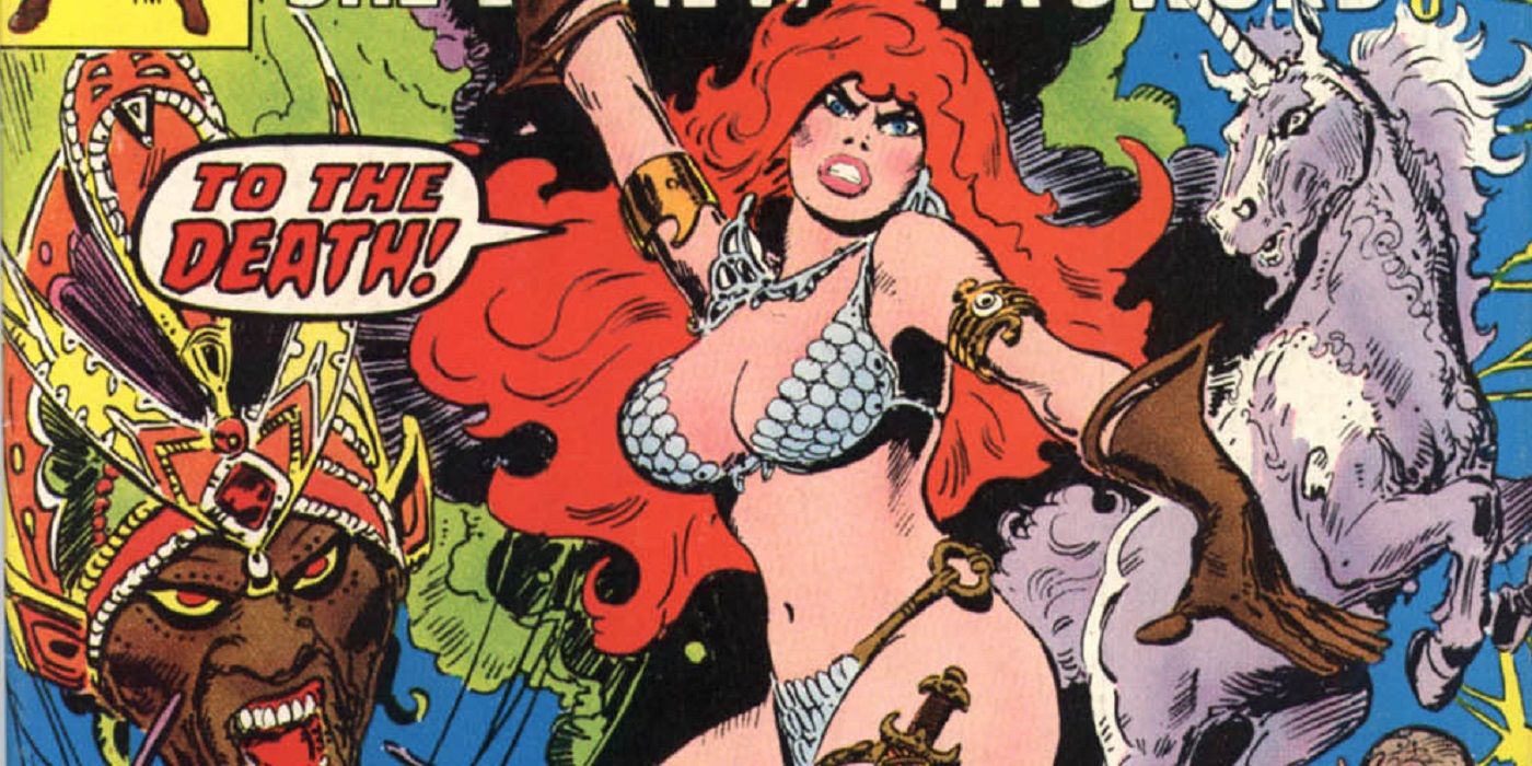 Classic Red Sonja art from Marvel Comics