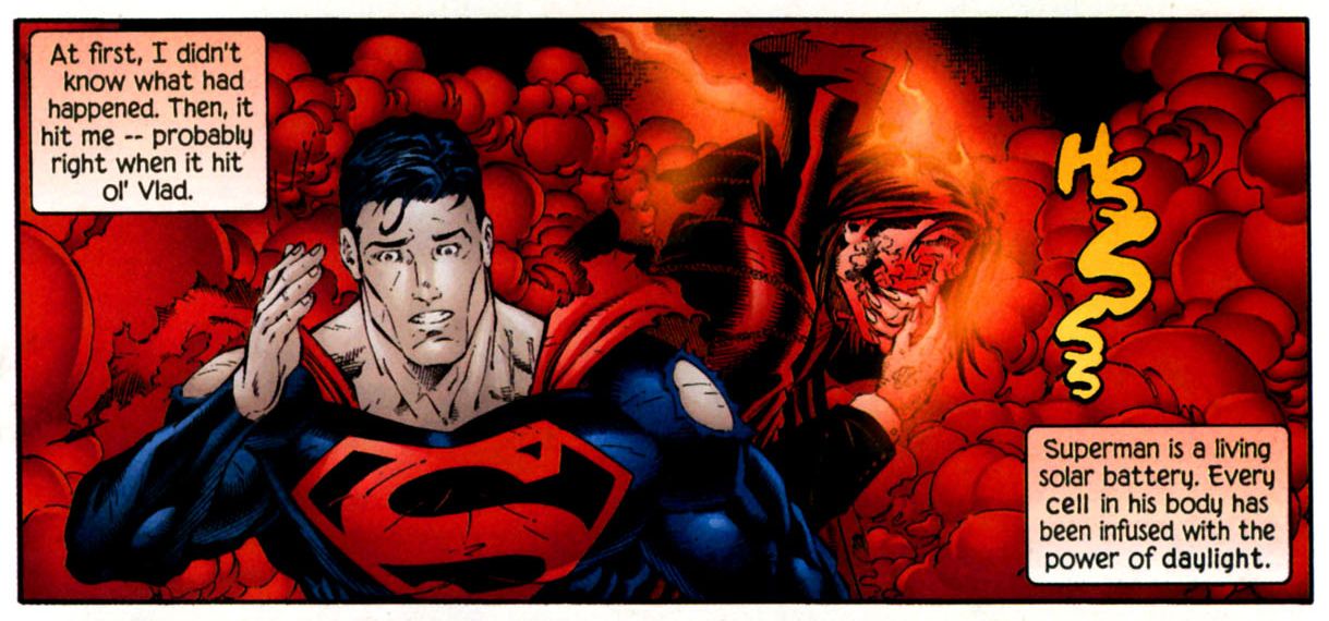 superman v2 180 - 21 Superman's blood causes Dracula to explode