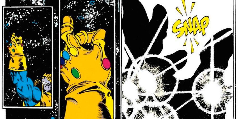 thanos kills half the universe with a snap in Marvel Comics