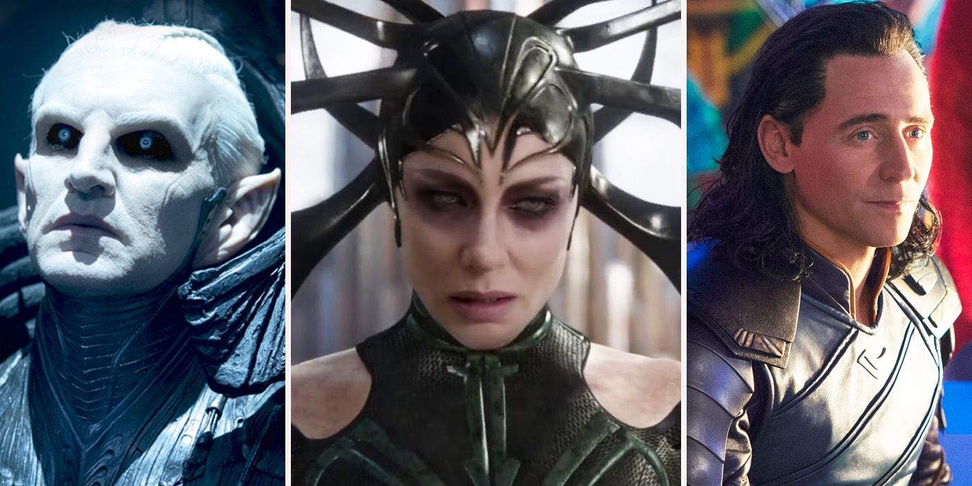 Malekith, Hela, and Loki all of Thor's villains from the MCU