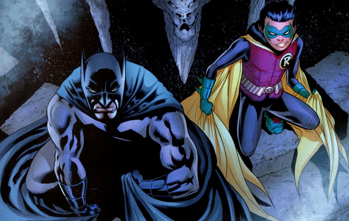 Batman and Damian Wayne Robin