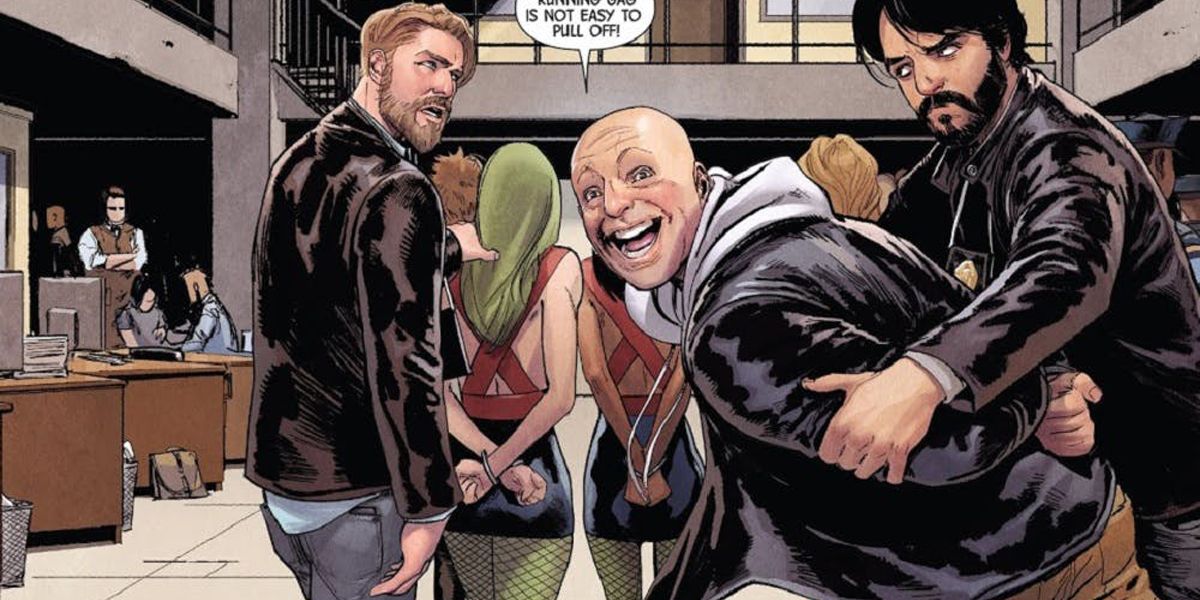 Bendis is taken away by police in Marvel's Defenders