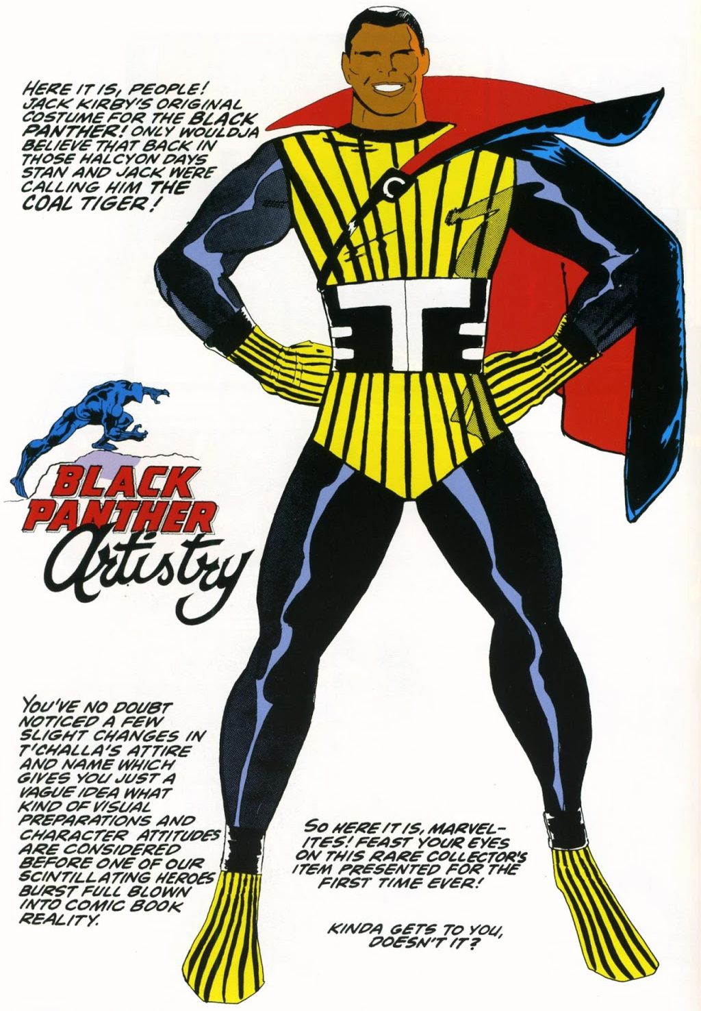 Black Panther Original Costume Jack Kirby