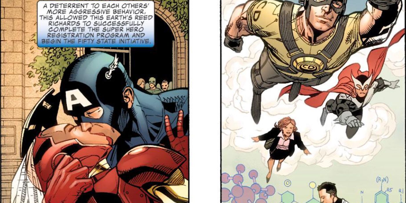 Captain America marries Iron Woman Earth 3284