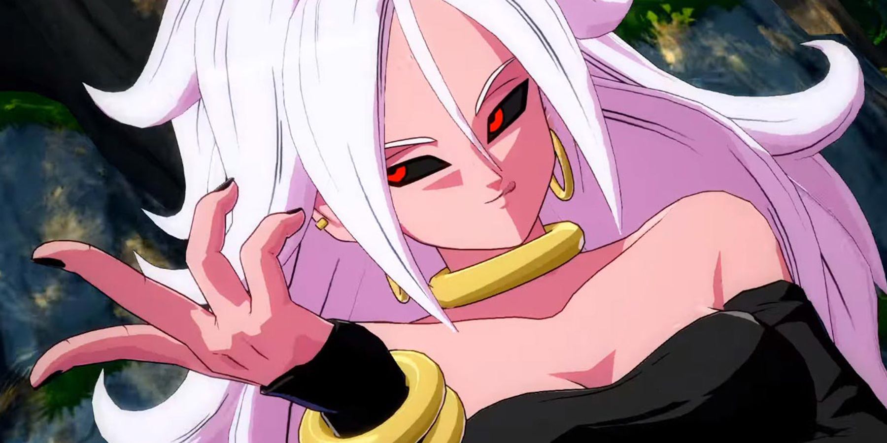 Evil Android 21 gets coy in Dragon Ball FighterZ.